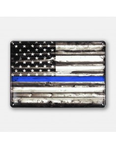 13.5" X 9.5" Thin Blue Line...